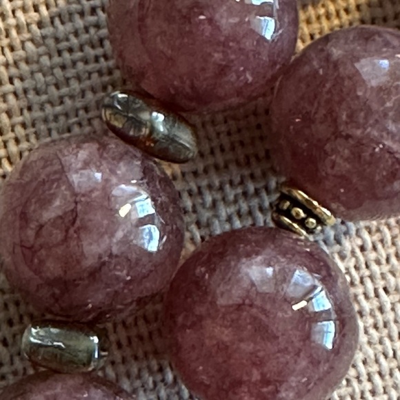 20 inch Lepidolite gemstone bead necklace NWOT - Picture 12 of 16